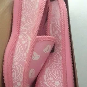 Men\'s Size 13 loafers bandana print pink Snoop Dogg Slippers loafers clothing girls pink sz small  main image 4